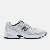 White with Silver Metallic and Black